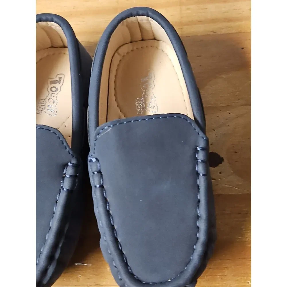 Touch Kids Unisex‎ Toddler Leather Loafers Slip-On Flats Moccasin EU 23 US 7